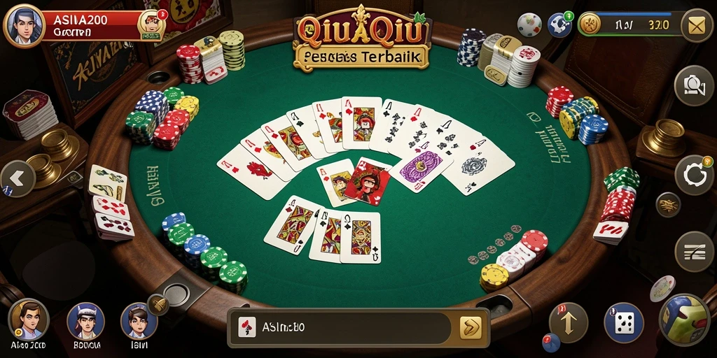 Screenshot dari gameplay seru QiuQiu di ASIA200.