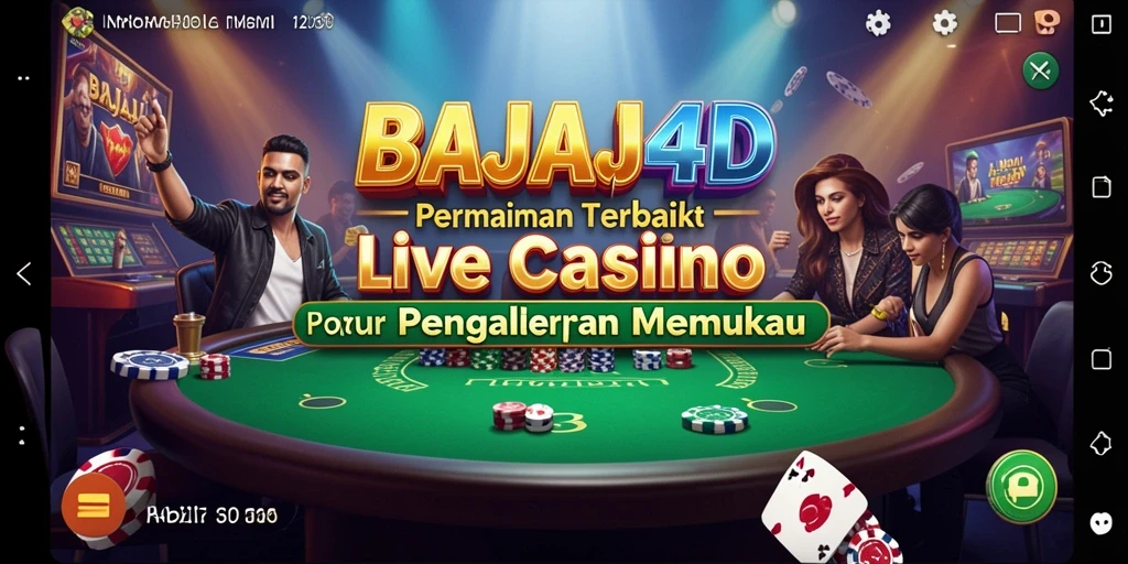 Tampilan gameplay Live Casino yang mendebarkan dan interaktif.