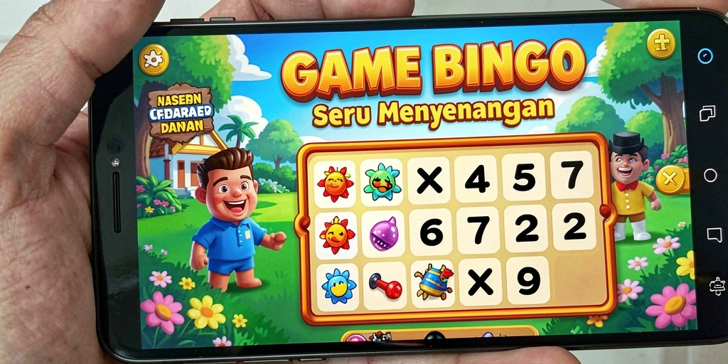 Tampilan menarik D06 saat bermain Bingo dengan teman.