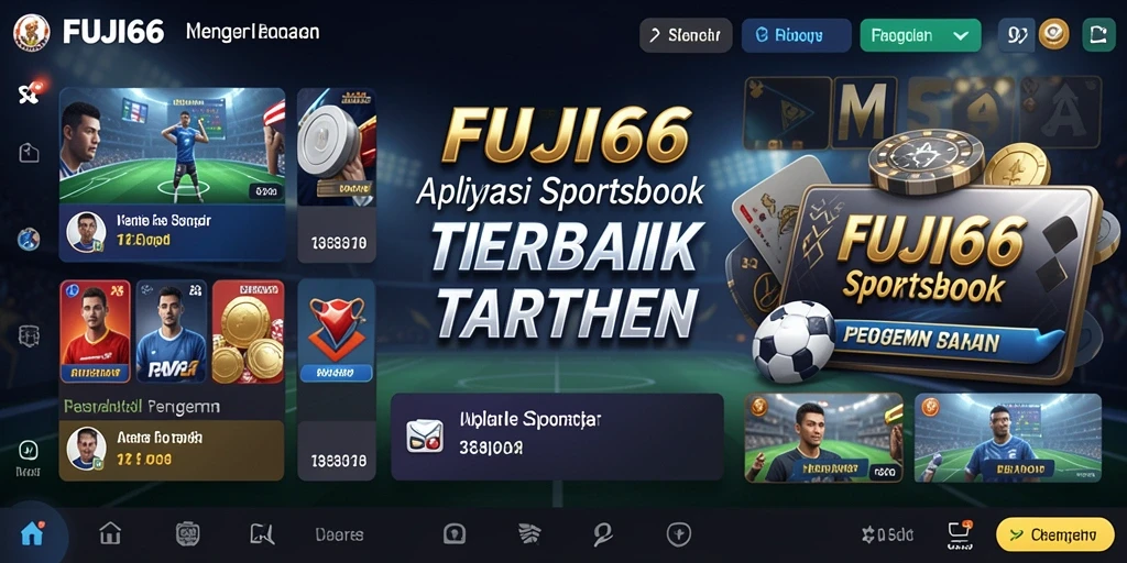 Screenshot utama FUJI66 menampilkan tampilan menarik dari aplikasi Sportsbook.