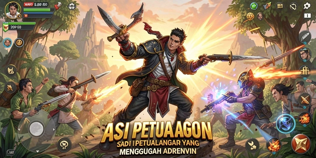 Screenshot dari gameplay action seru di HARAPJP.