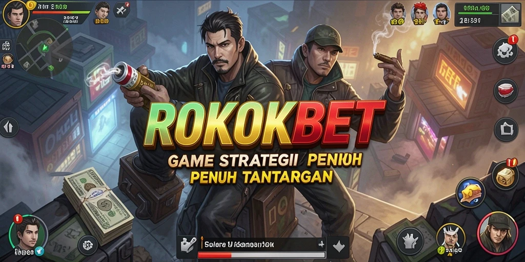 Screenshot gameplay ROKOKBET dengan peperangan strategis.