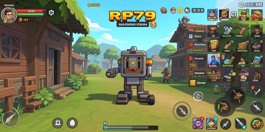 Tampilan gameplay <strong>RP79</strong> yang penuh warna dan menarik.