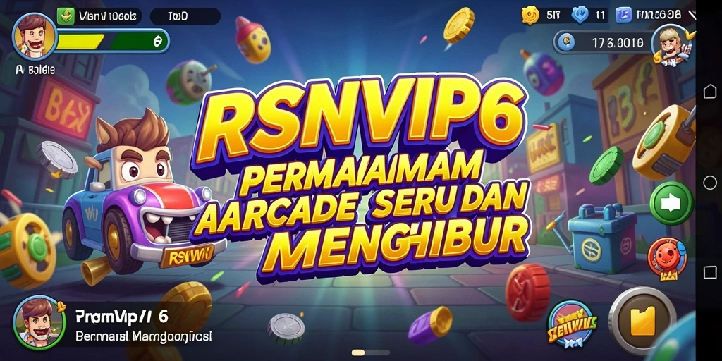 Tampilan gameplay RSNVIP6 yang seru dan penuh warna.