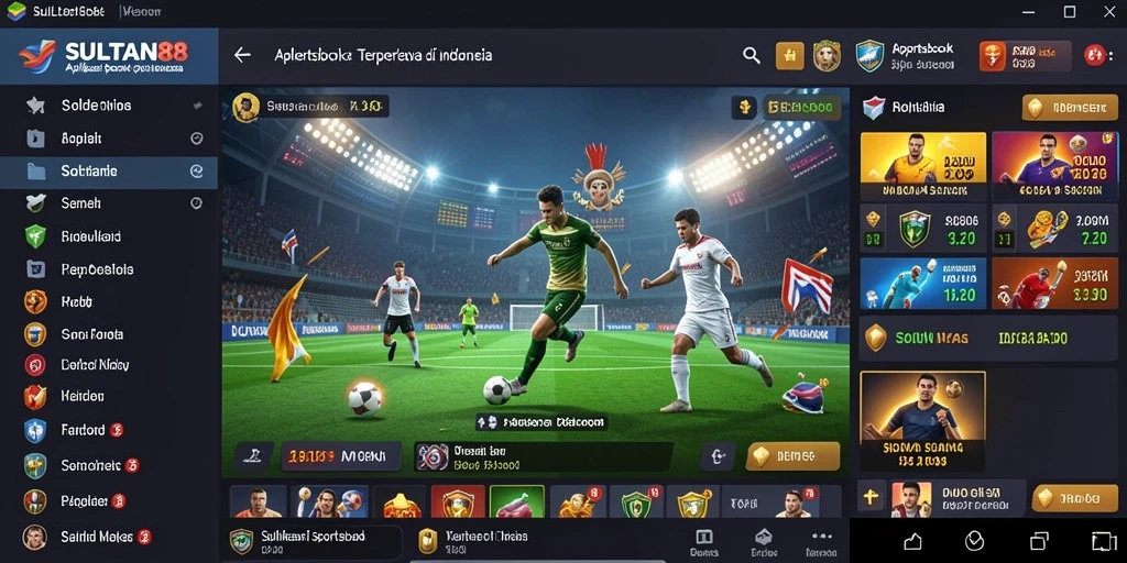Tampilan antarmuka SULTAN88 yang menarik dan interaktif dalam taruhan olahraga.