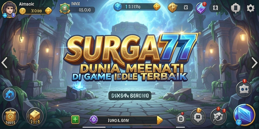 Screenshot utama SURGA77 menampilkan gameplay santai dan menghibur.
