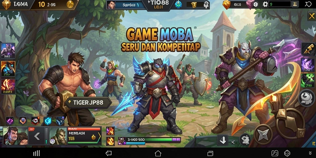 Tampilan gameplay seru dari TIGERJP88 yang sangat memukau.